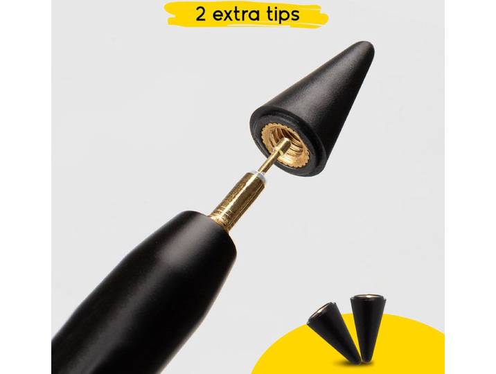 Doodroo Stylus Pen - Capacitatieve Pen - Palmweigering en Kantelherkenning - Zwart