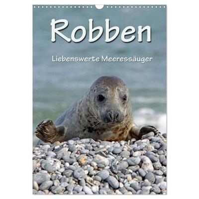 Robben (Wandkalender 2027 DIN A3 hoch), CALVENDO Monatskalender