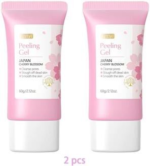 Inspired Finds Sakura Deep Cleansing Exfoliating Gel Brightening Facial Scrub And Moisturizer 60g 2pcs