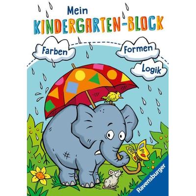 Mein Kindergarten-Block: Farben, Formen, Logik, Taschenbuch von Britta Zimmermann,Anja Lohr,Christine Pätz, Ravensburger Verlag GmbH,