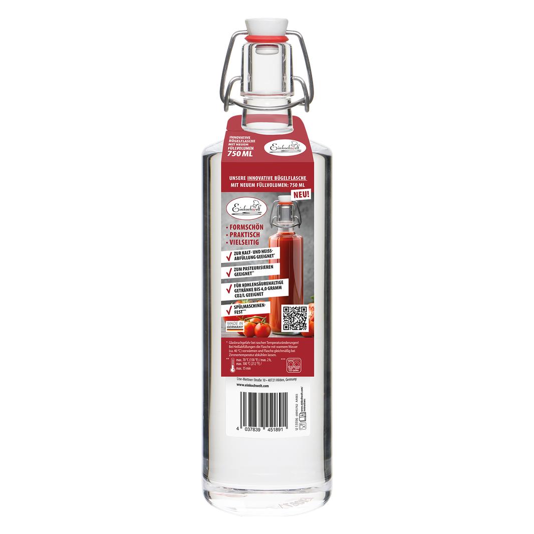 Einkochwelt Bügelflasche rund 750 ml (1 Stk., 0.75 l) (80628-144848.0750) Mindestbestellmenge: 6 Stück