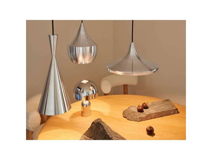 Beat Unbeaten Tall LED Pendelleuchte Aluminium - Tom Dixon - Wohnzimmer