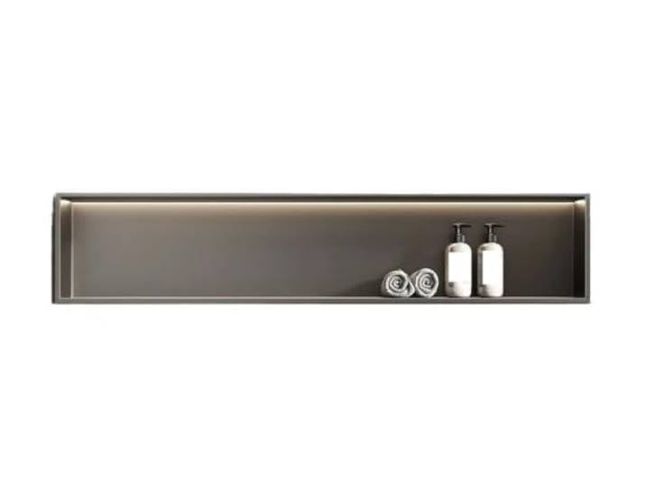 QAUUCP Einbauregal Wandnische Badezimmerwand-Metallschallwand Nachttisch-Nischen-Einbettungstisch-TV-Serie fertiggestellt