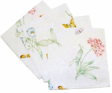 Lenox Butterfly Meadow Damask Napkins, Set of 4