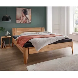 Doppelbett Massivholzbett geölt in Wildeichefarben