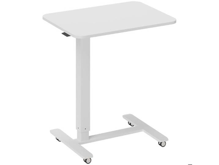 Bureau assis-debout en forme de C réglable en hauteur table pour ordinateur portable peu encombrante bureau debout