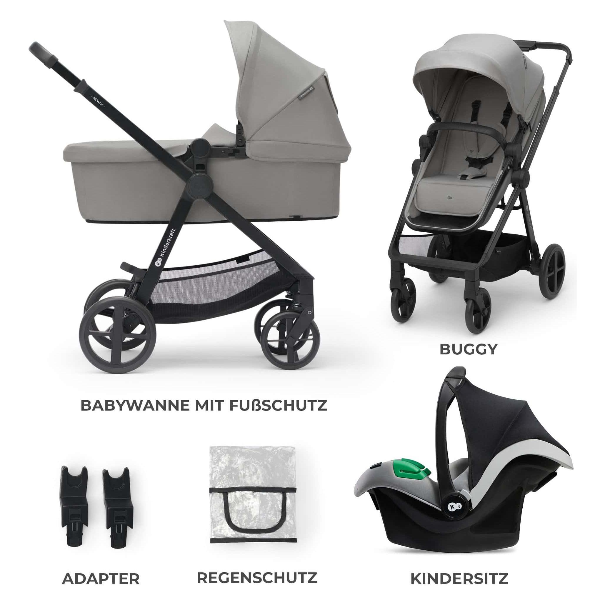 KinderKraft Newly (0 Monate - 4 Jahre) (KSNEWL00GRY300I)