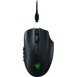 Razer Naga V2 Pro Kabellose MMO-Gaming-Maus - Gaming Maus mit neigbarem HyperScroll Pro-Mausrad und 30K Sensor