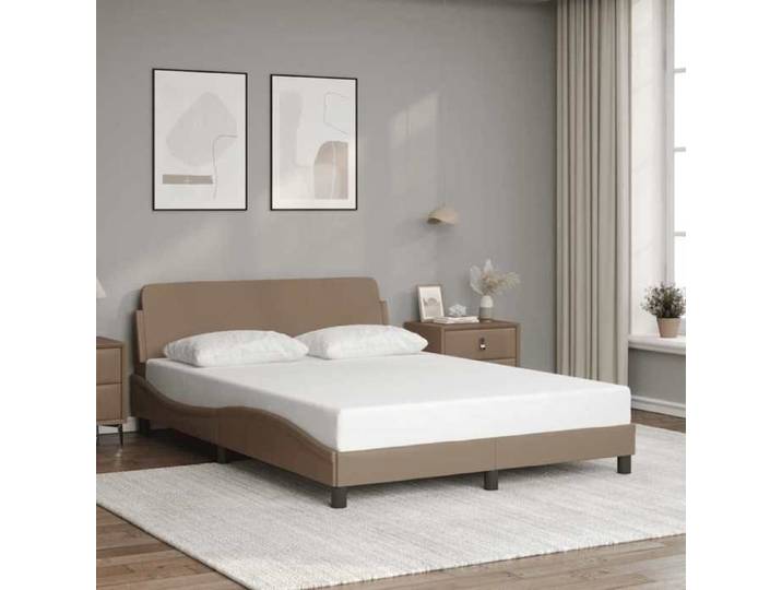 Cadre de lit Dover cappuccino 140x190 cm similicuir 373182