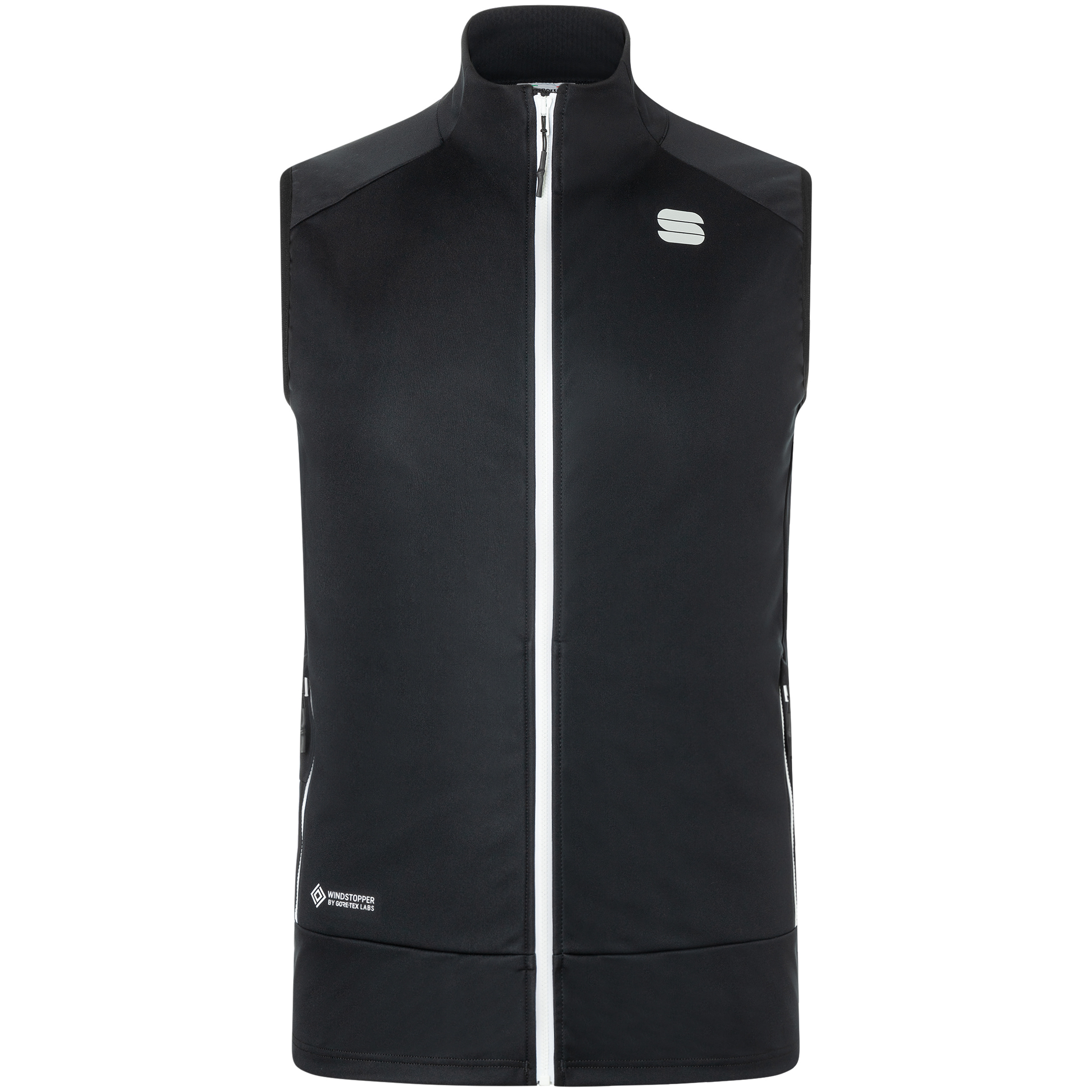 Sportful Apex Weste Herren Softshellwesten schwarz Größe M Langlauf Skating | Langlauf Klassik Wasserabweisend Wasserabweisend