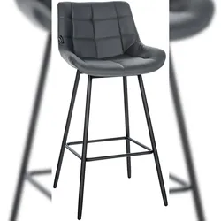 CLP Barhocker Weston grau/Kunstleder