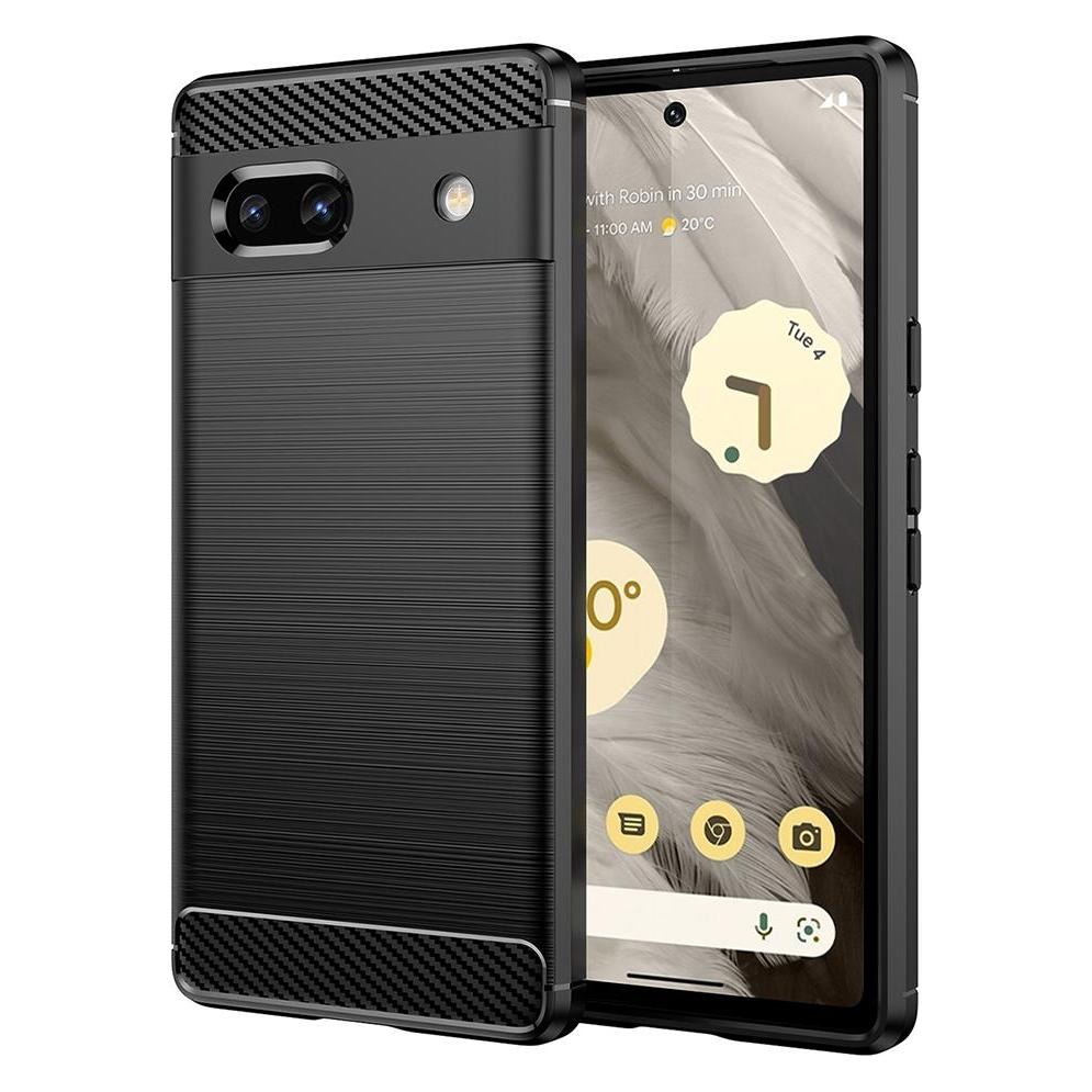 Techsuit - Carbon Silicone - Google Pixel 7a - Black (Google Pixel 7a) (56343290)