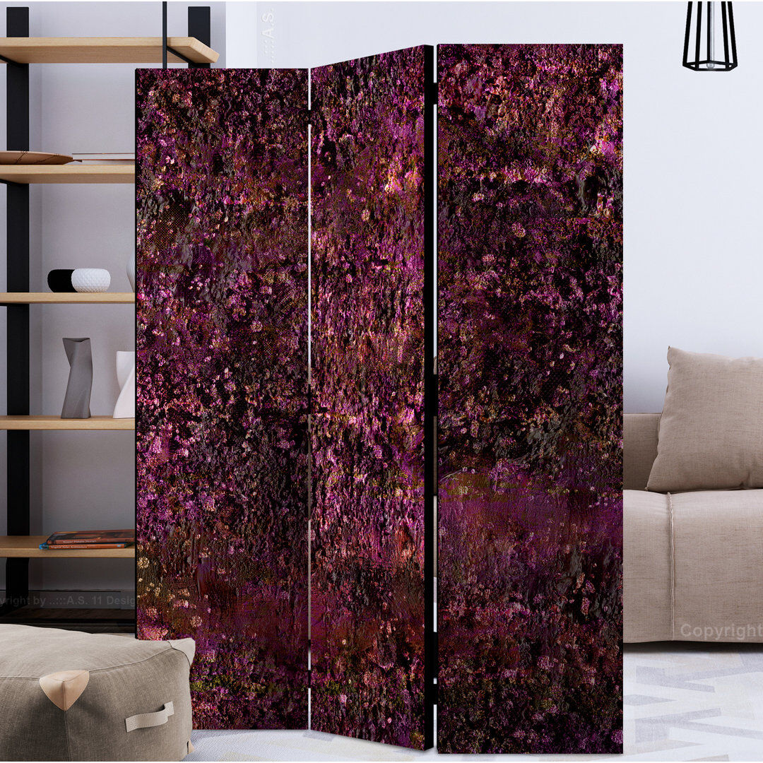 Bloomsbury Market Giglio 172cm H Folding Room Divider Burgundy 172cm H X 135cm W X 3cm D