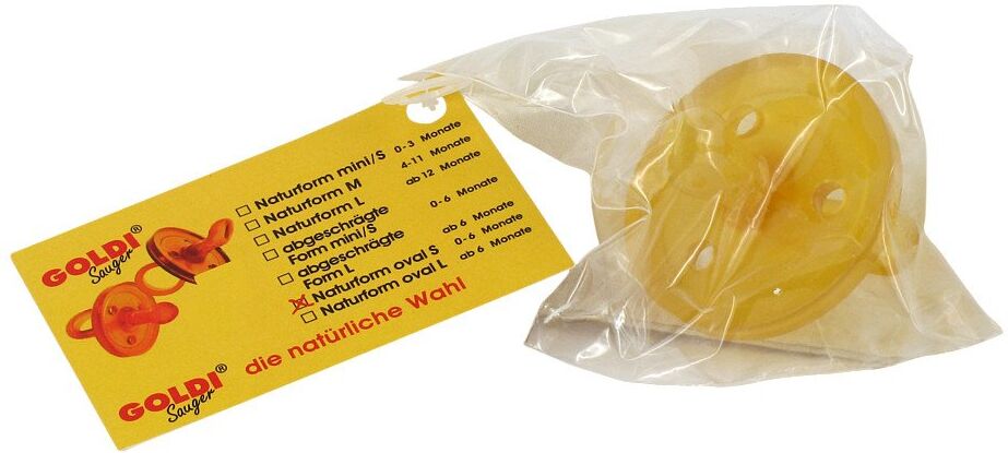 Goldisauger Naturform oval 0-6 Monate 1stk