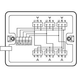 WAGO 899-681/123-000 Verteiler-Box 899 25 A Weiß 1 St.