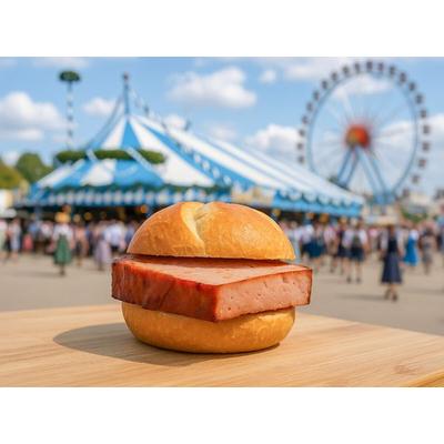 CALVENDO Puzzle Volksfest in Bayern mit Leberkässemmel und Bier | 2000 Teile Lege-Größe 90x67cm Foto-Puzzle für glückliche Stunden, Sonstige von ,