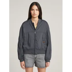Bomberjacke G-STAR "Summer Bomber Jacke", Damen, Gr. L, petrol, Obermaterial: 100% Viskose, Jacken Bomberjacke