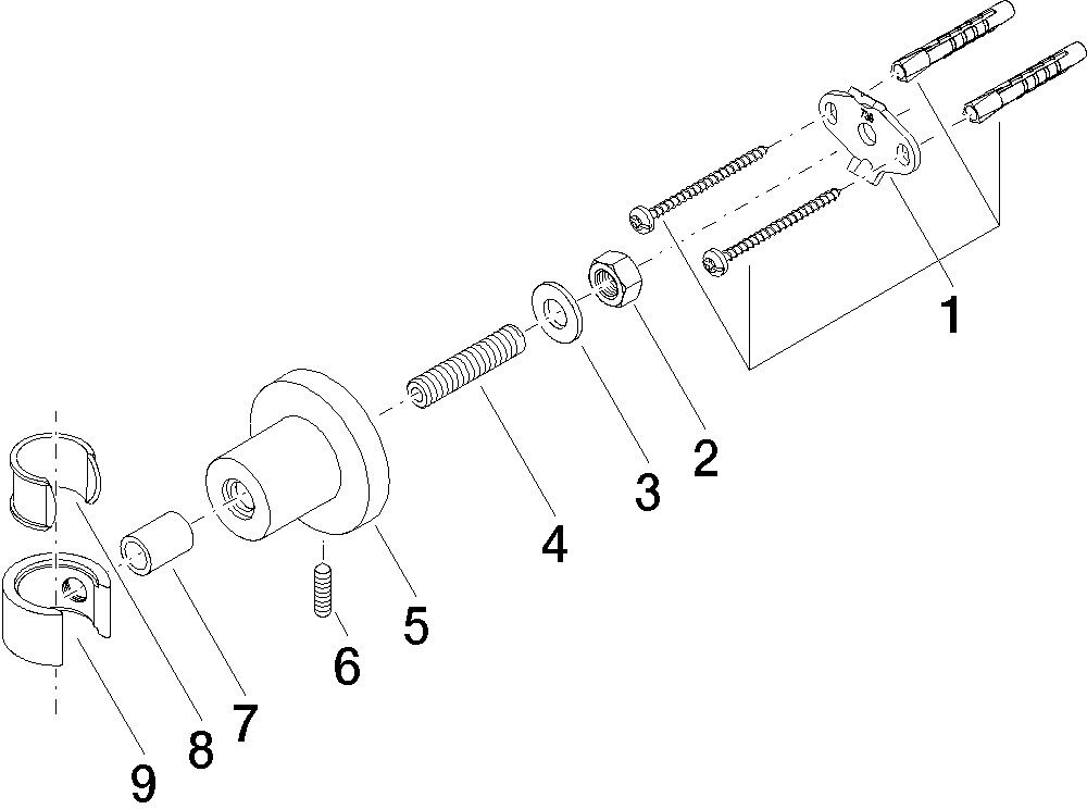 Dornbracht Brausehalter TARA 28050892 chr gebürstet 28050892-93