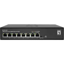 LevelOne Switch 8x GE GES-2208 Hilbert 10" (8 Ports), Netzwerk Switch, Schwarz