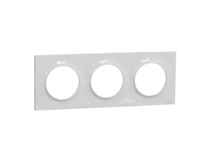 Schneider Electric Sc5s520706a1 Odace Styl Plaque 3 Postes Horizontaux Ou Verticaux\, Gris