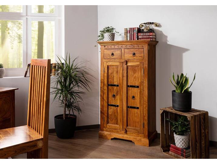 Schrank Akazie 72x38x132 honig  lackiert OXFORD #0525