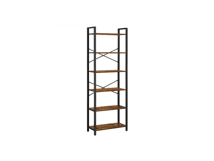 Hansiro Bücherregal, Braun, 30x186x66 cm, Wohnzimmer, Regale, Bücherregale