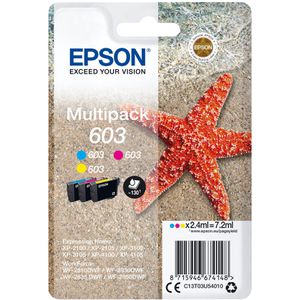 Epson 603 C13T03U540 Seestern, Multipack, cyan, magenta, gelb Tinte