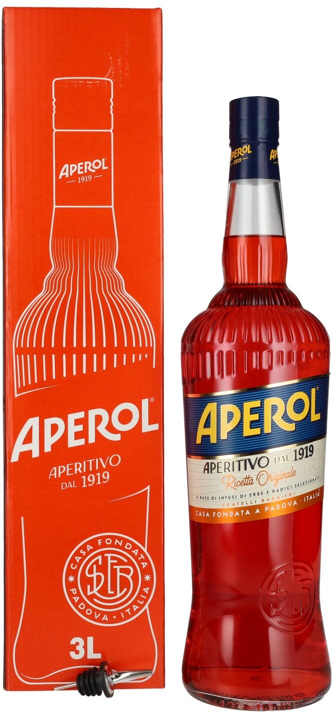 Aperol Aperitivo 11% Vol. 3l in Geschenkbox mit Flaschenausgießer