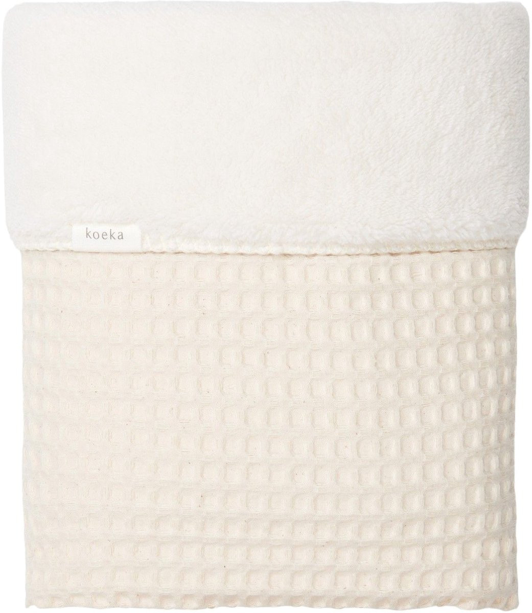 Koeka Oslo Teddy Eenpersoonsdeken Wafel Natural / Pebble