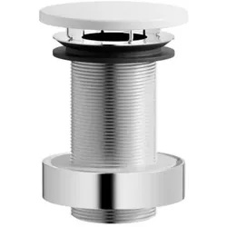 Laufen Ablaufventil H591LA30000001 für Becken ohne Überlauf, 74x74 mm, nicht verschliessbar, weiß
