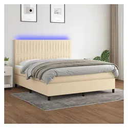 vidaXL, Boxspringbett, Ulises Vertical stripes (180 x 200 cm)