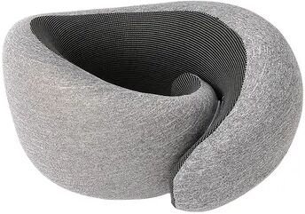 Friendly Fresh Finds U Shape Memory Foam Neck Pillow Snail Travel Neck Pillow For Comfortable Relaxation, Portable Cervical Support For Air gray