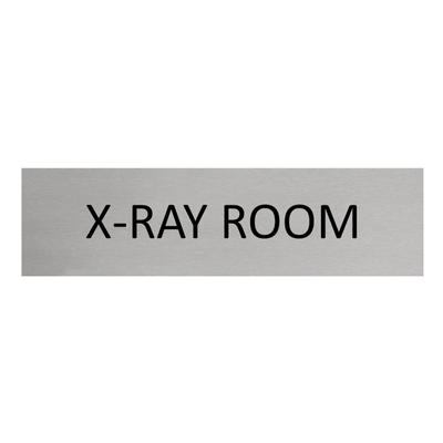 CombiCraft Aluminium Türschild X-Ray Room 165x45mm mit 3M-Tape zur Befestigung, einfache Kennzeichnung von Räumen und Bereichen