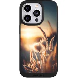 Nivocase Handyhülle für Apple iPhone 14 Pro Hülle NIVOpure Case Schwarz Natur Sonne Pampasgras (Apple iPhone 14 Pro), Smartphone Hülle, Schwarz
