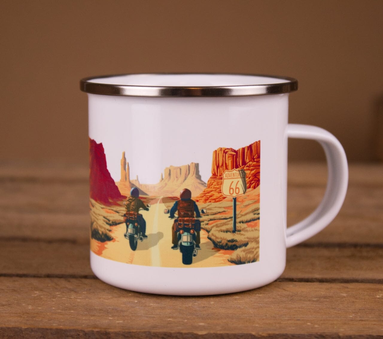 Aventura Mug en métal -  Moto