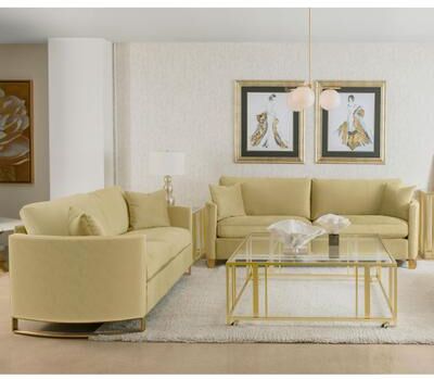 Coaster Corliss Velvet Upholstered Sofa Set