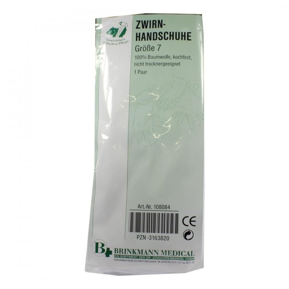 Brinkmann Medical ein Unternehmen der Dr. Junghans Handschuhe Zwirn Bw Größe 7 weiss 03163820