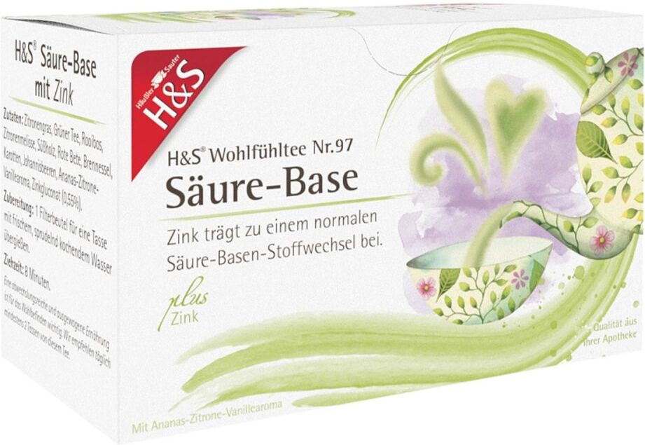 H&s Säure-base M.zink Filterbeutel 20X2.0g