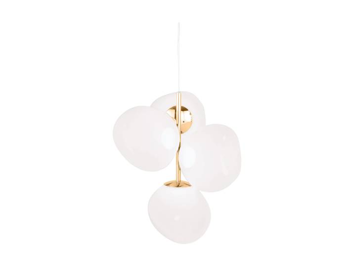 Tom Dixon Melt Chandelier small Kronleuchter LED 103 cm Opal-gold