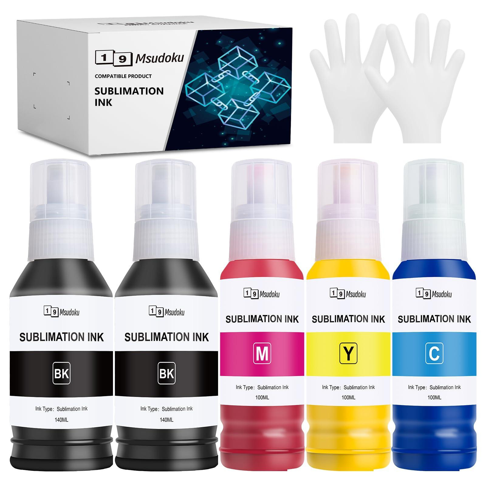 Selius Sublimatie-inkt compatibel voor E104 E102 ET-2870, 5 x 580ml