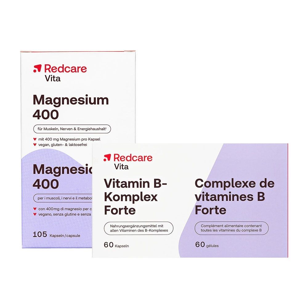 Redcare Vitamin B-Komplex Forte + Magnesium 400 60+105 St Kapseln