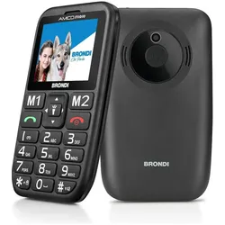 Brondi Amico Stiloso Nero (2.40", 1.30 Mpx), Tastenhandy, Schwarz