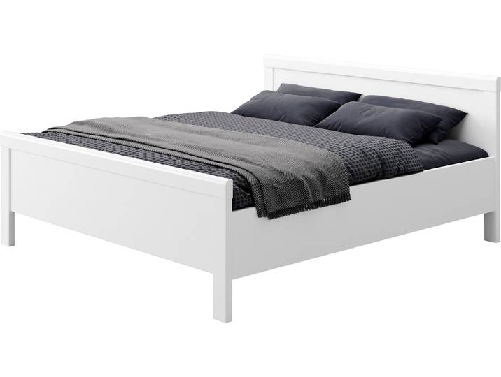 Einzelbett PRIESS Arnsberg Komfortbett mit flexibel höhenverstellbarer Liegefläche , weiss (lichtweiß), B:188cm L:208cm, Betten, Einzelbett, Made in Germany mit Blauem Engel und Goldenem M ausgezeichnet