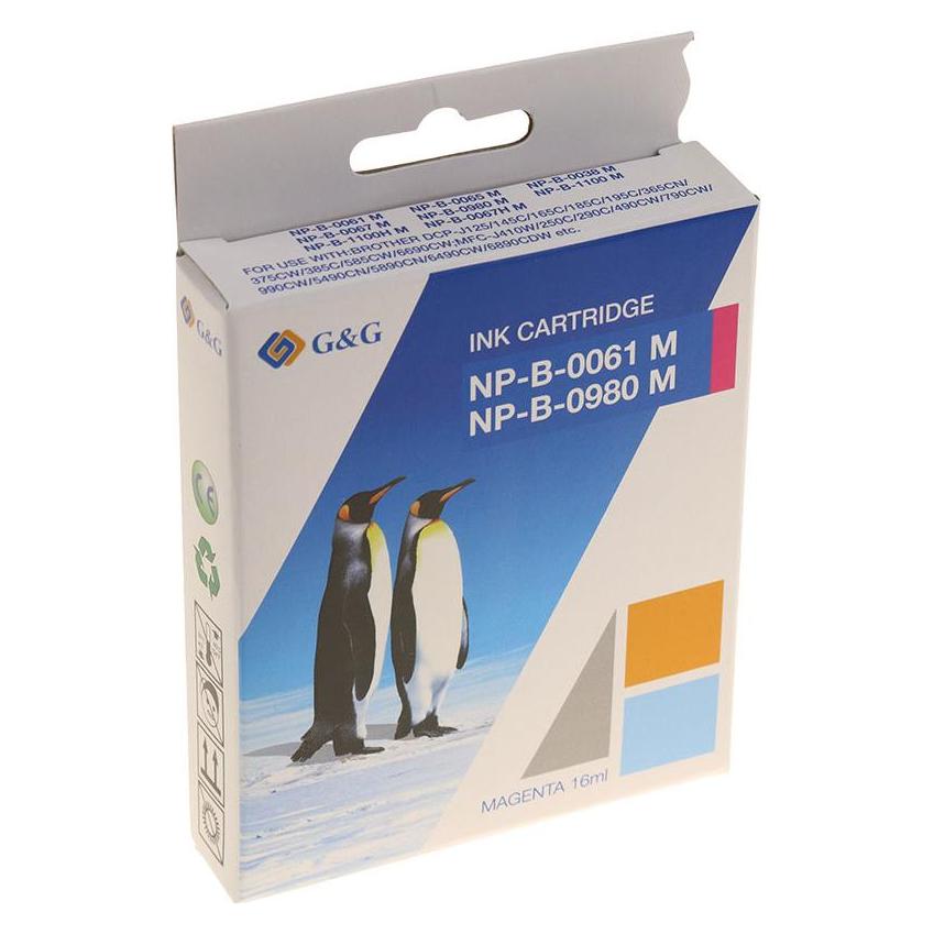 G&G kompatibel Ink mit LC-980M, LC-1100M, NP-B-0061M/1100M/980M, magenta, 260S (M) (14545)