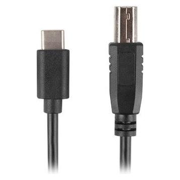 Lanberg CA-USBA-14CC-0030-BK Kabel 3m USB 2.0 USB C USB B Ferrit Schwarz (3 m, USB 2.0) (CA-USBA-14CC-0030-BK)