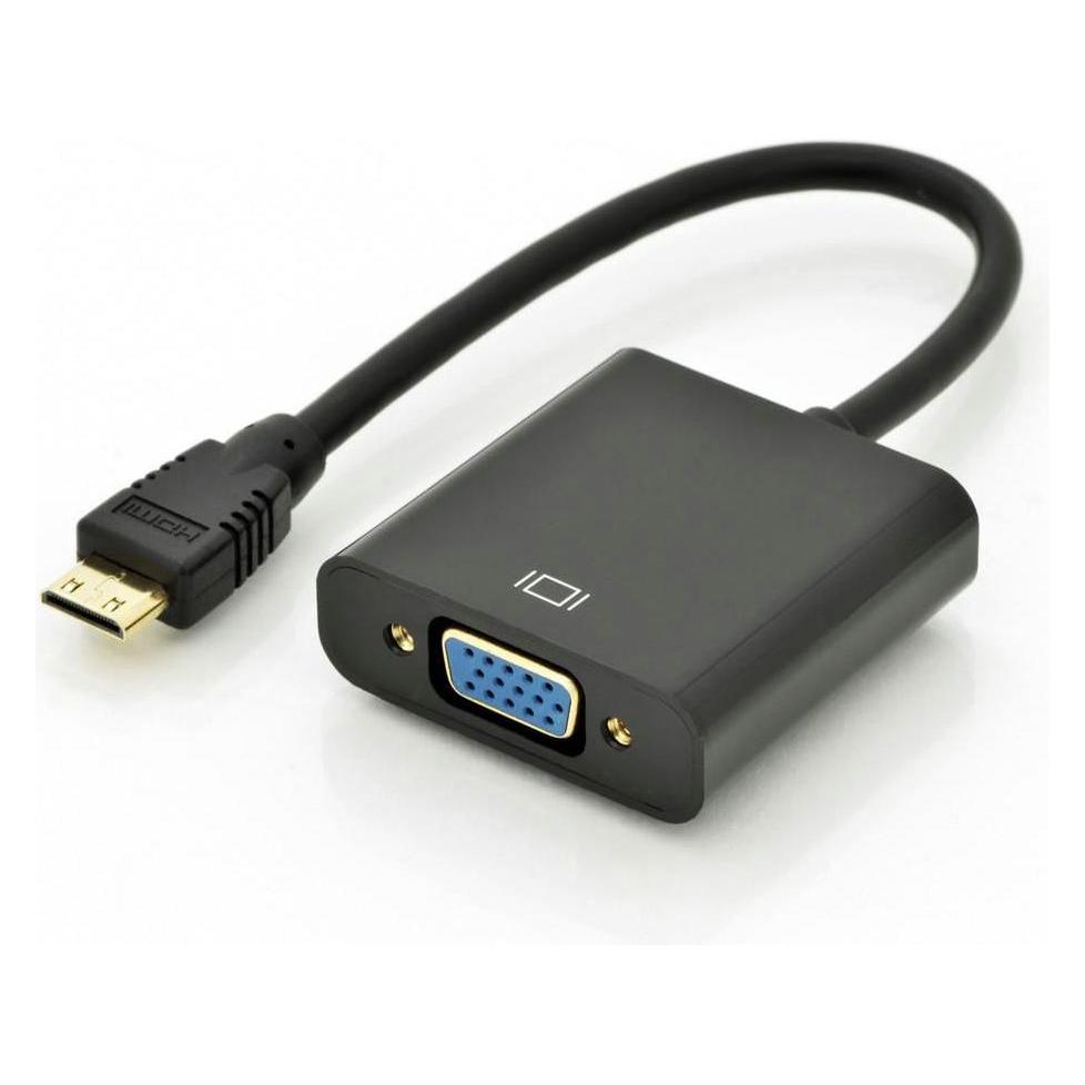 Mercodan Mini HDMI: Han - VGA: Hun (Mini HDMI, VGA) (580340196)