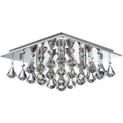 Decken Lampe Leuchte Chrom Kristall Flur Büro Schlaf Wohn Ess Zimmer Beleuchtung