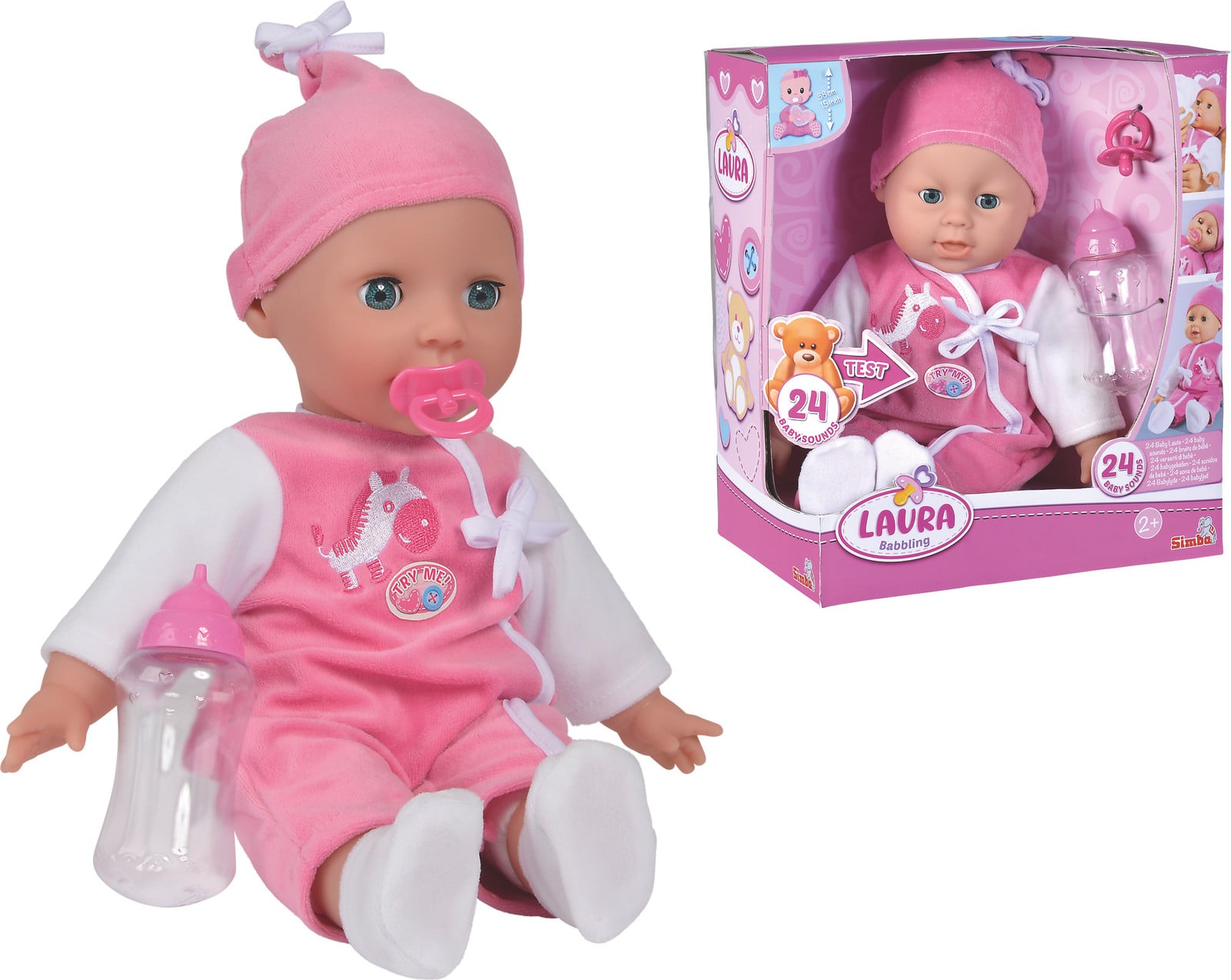 Simba Toys Laura Interactieve Babybox met Zachte Babypop
