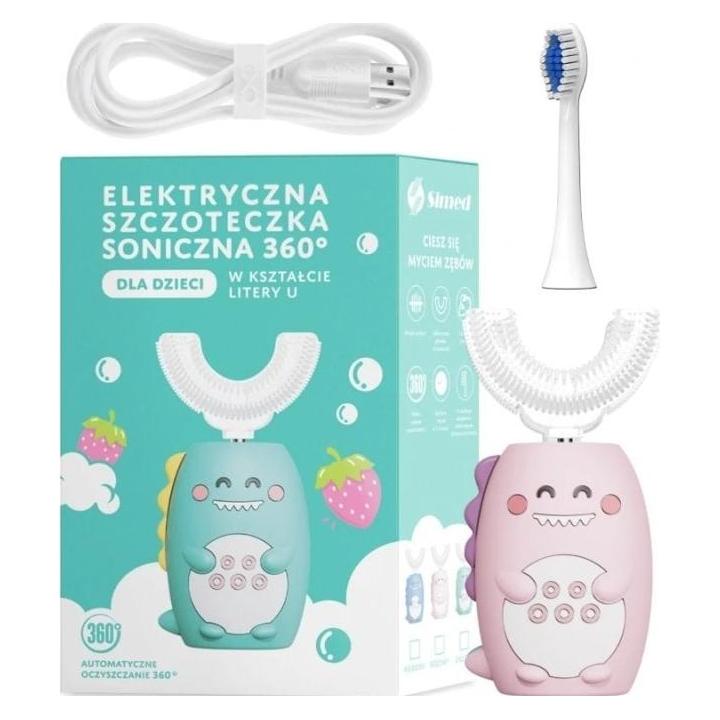 Simed 360 růžová / Elektrický zubní kartáček (S852)