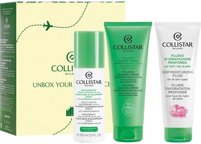 Collistar Deep Moisturizing Fluid Travel Kit travel set for dehydrated dry skin